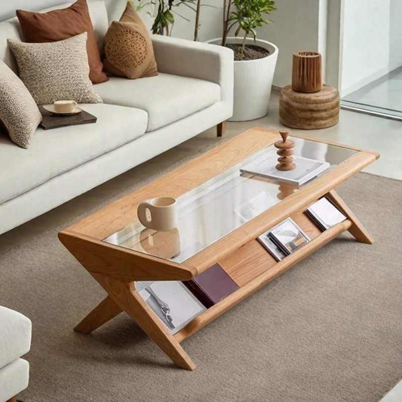 Table basse en bois massif