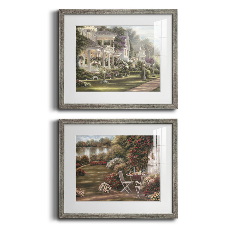 «Minns House», reproduction encadrée de qualité supérieure, prête à être accrochée