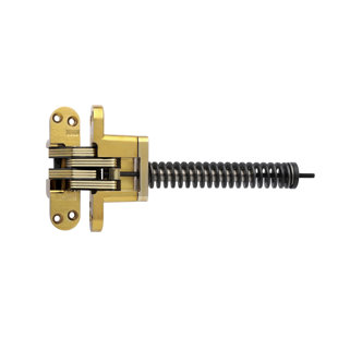 Invisible Spring Closers 4.6" H x 1.12" W Invisible/Concealed Single Door Hinge