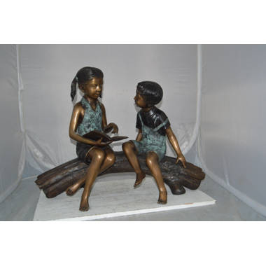 Design Toscano Read To Me Boy And Girl Bronze Statue pn7303