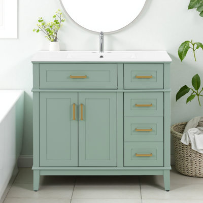 36" Bathroom Vanity with Sink and Drawers