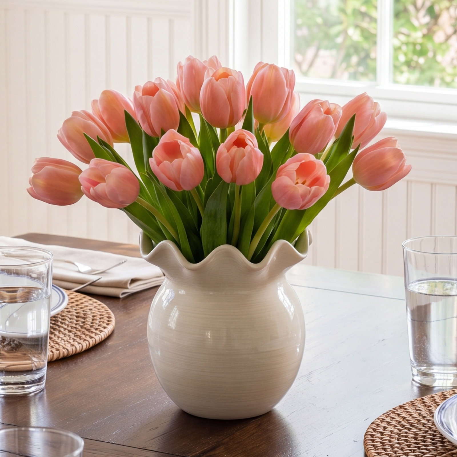 Signature White Collection Table Vase