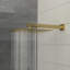 Pomme de douche carrée de 10 pouces - double or avec fixation murale et valve équilibrée pour une expérience de douche confortable