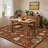 Floral Machine Washable Rug with Non Slip TPR Backing, Non Shedding Soft Low Pile Rug for Living Room Bedroom Nursery-1694794074