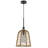 Parkton 60W Metal Pendant Light with Burlap Rope Shade