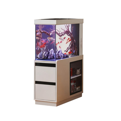 28-34 Gallon Manufactured Wood Aquarium for ornamental With Power Outlets