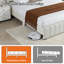 Ensemble de chambre moderne 3 pièces, lit plateforme rembourré avec station de recharge USB et éclairage DEL et deux tables de chevet-114754734-114754735