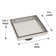 6" Square Shower Drain with Tile-In Pattern Grate