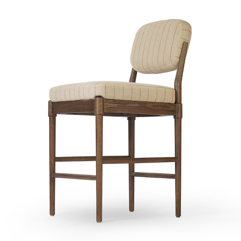 Esther Stool-Lavon Flint, Counter Stool (27.05" Seat Height), Drifted Oak, Lavon Flint