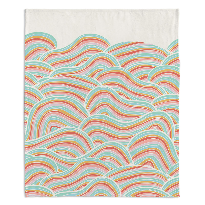 Hand Woven Throw Blanket, 51" W x 60" L