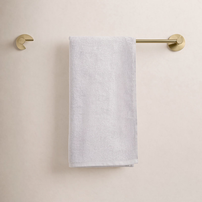 Wall Mounted Towel Bar, 2.13" H x 19.81" W x 2.88" D, Brushed Gold