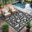 Floral Plastic Rug with Portable Bag for Outside-129467242-129913459