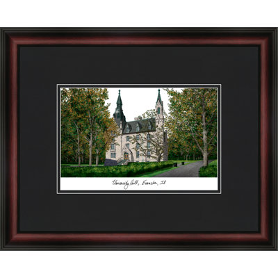 Cadre photo en lithographie ncaa northwestern wildcats academic