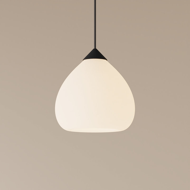Gulp Pendant Light, Carbon, Black, 14.6" H x 9.45" W x 9.84" D