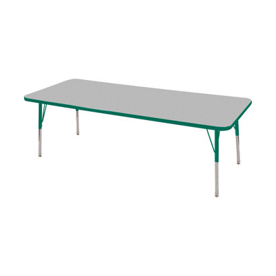 Rectangle Adjustable Height Classroom Activity Table for School and Home