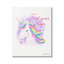 «Find Your Magic Bold Rainbow Floral Unicorn Mane» par Diane Neukirch - peinture sur toile tendue-92353483