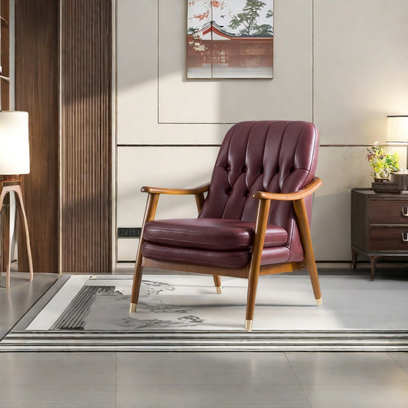 Herr, Simili cuir rouge vin