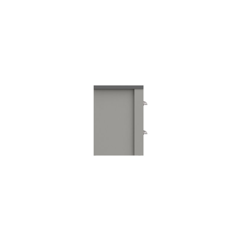 Newhaven 43.4cm W Manufactured Wood Bedside Table, Dust Grey/Light Grey