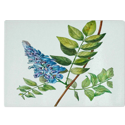 Tempered Glass Blooming Kidney Bean Tree Chopping Board