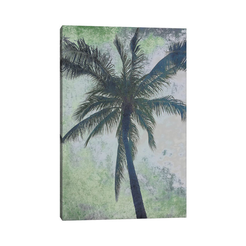 Blue Beach Palms III by Irena Orlov - 1 Piece Wrapped Canvas Painting, 30.48cm H x 20.32cm W x 1.905cm D
