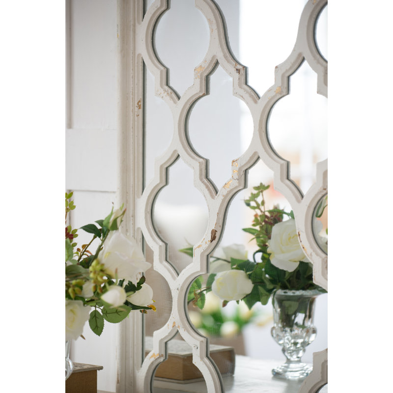 Modern 24" X 60" Distressed Floor Mirror, Full Body Mirror