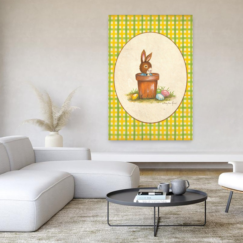 Lapin pot fantaisiste contemporain, H 60 po x l 40 po