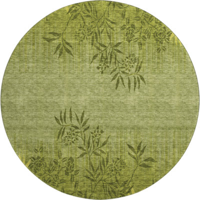 Premium Machine Washable Prisco Olive Rug