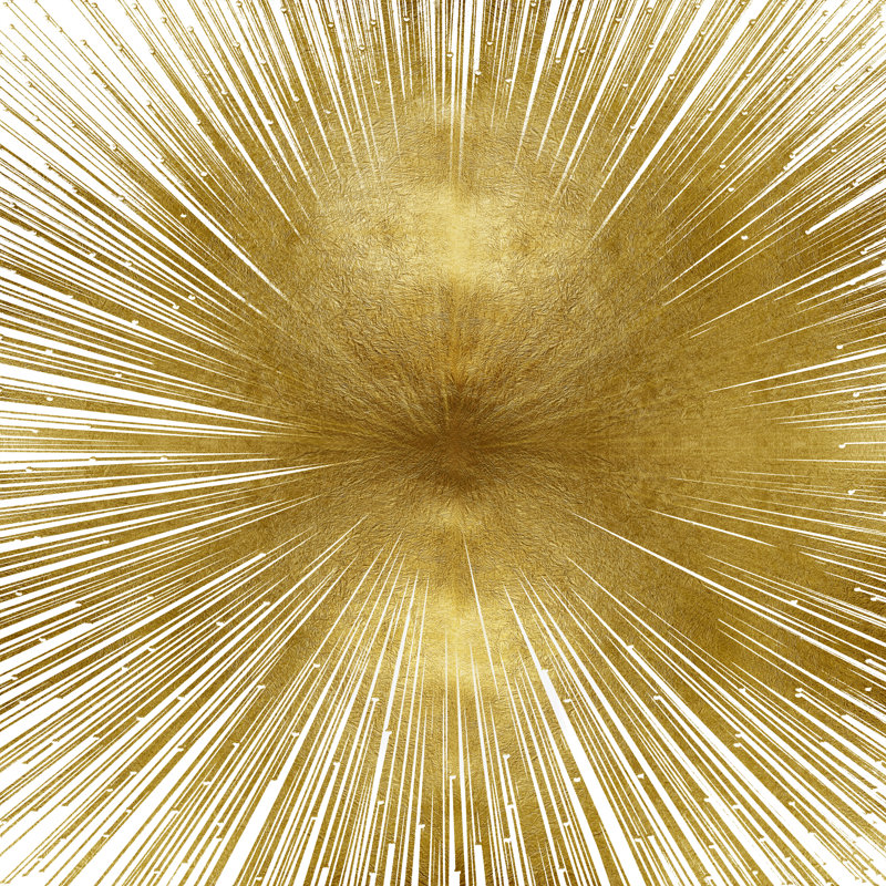 Radiant Gold by Abby Young - Wrapped Canvas Art Prints, 51cm H x 51cm W 
