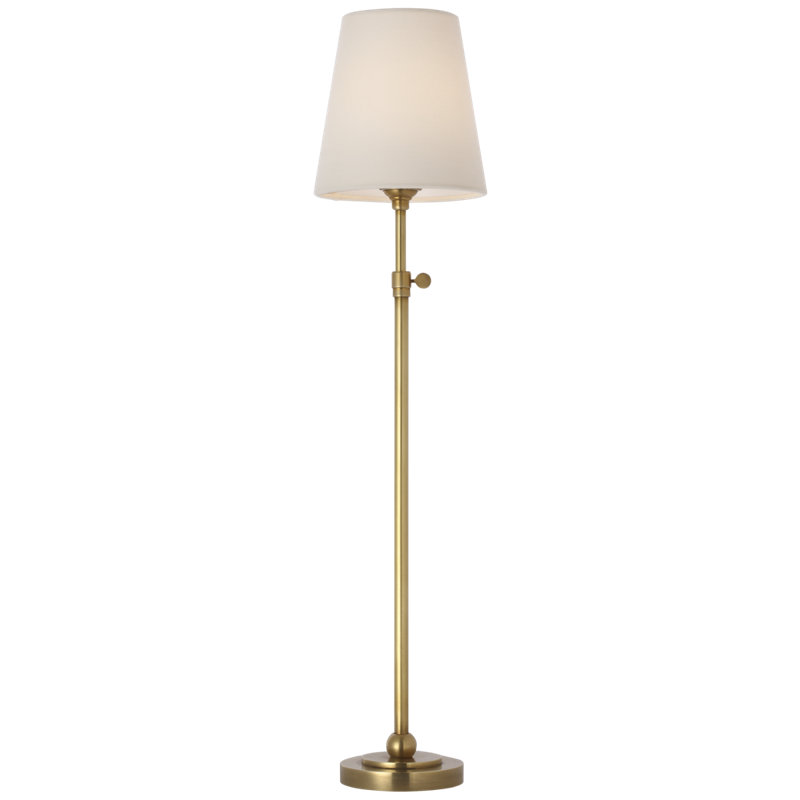 Thomas O'Brien Bryant 27" Adjustable Cordless Table Lamp with Linen Shade, Gold