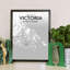 Victoria City Map - Unframed Graphic Art Print on Paper-816680941-934855237