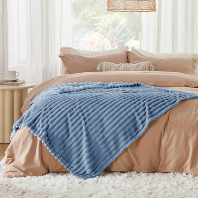 Essential Bedsure 299gsm Super Soft Cozy Flannel Fleece Blanket For Bed&Couch GentleSoft™️