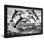 Reproduction d'art avec des dauphins-1901004514-1901004516-1901004519