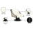 Quinton Vegan Leather Swivel Accent Chair-90995871-90995870