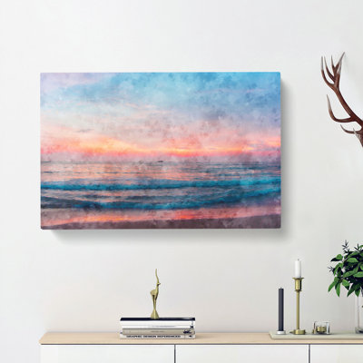 Sundown in Sri Lanka - Wrapped Canvas