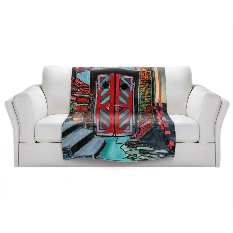 Hand Woven Throw Blanket, 51" x 60"