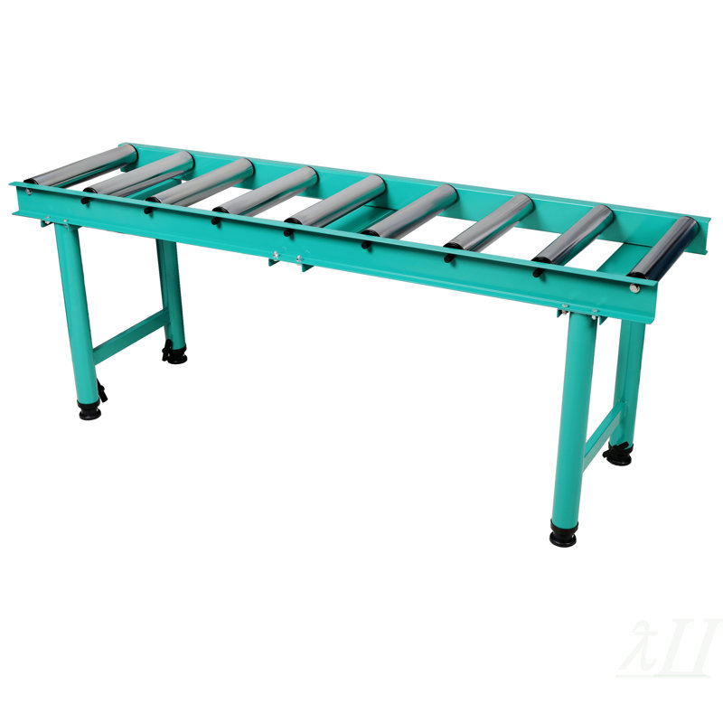 Support à 9 roulettes robustes à hauteur réglable et à 9 rouleaux, 440 lb Capacité de poids, couleur verte