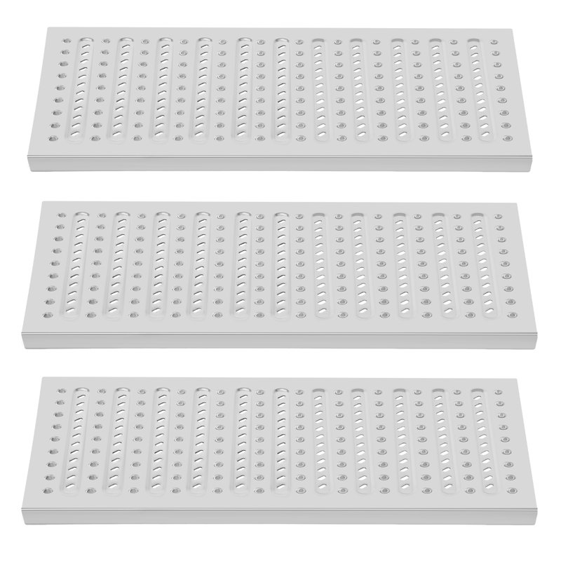 Couvre-drain extérieur en acier inoxydable 22,83 po L * 11,81 po