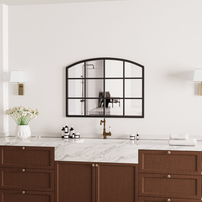ARCHED WINDOW MIRROR, Horizontal, 30" x 40"