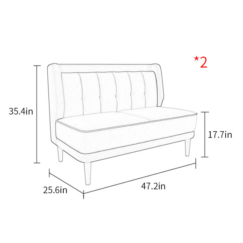 Banc rembourré Leathaire, Vert / crème