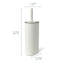 Porte-brosse de toilette en métal rosé Acento avec doublure amovible et base lestée, blanc mat-126150890