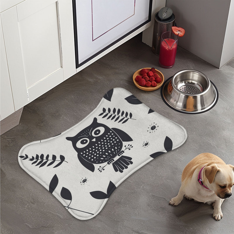Tapis d'automne en forme d'os d'automne Fall Owls
