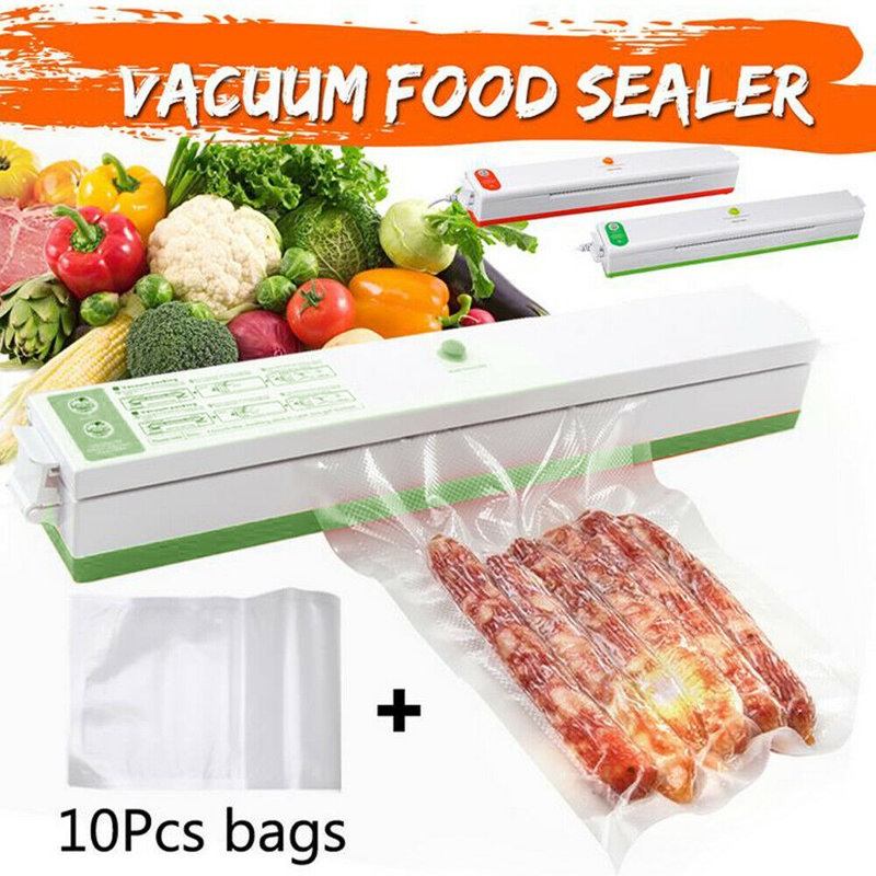 Boshen Food Saver Vacuum Sealer, Green/White