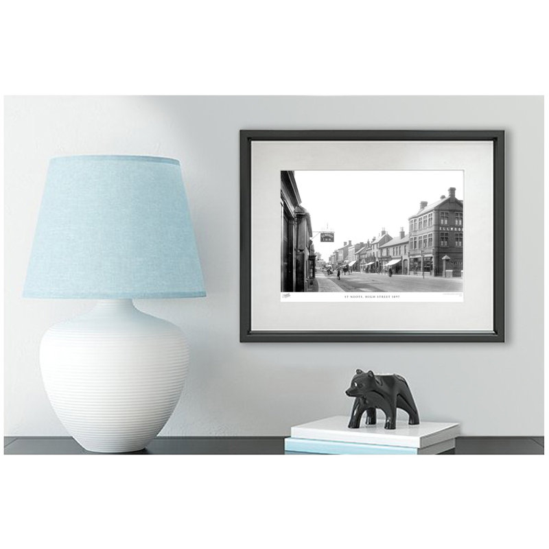 St Neots, High Street 1897 by Francis Frith - Single Picture Frame Print, 28cm H x 36cm W x 2.3cm D