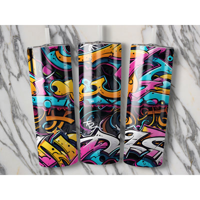Choose Handmade Tumblers 591ml Vacuum Insulated Stainless Steel (18/8) Travel Tumbler with Straw