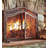 Small Crest Fireplace Screen With Doors-16278114-111135027