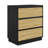 Large Wood Nighstand With 3 Drawers-1903532701