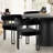 Carlen 4 - Person Dining Table Sets With 52'' Round Table & 4 Upholstered Velvet Chairs-104562066