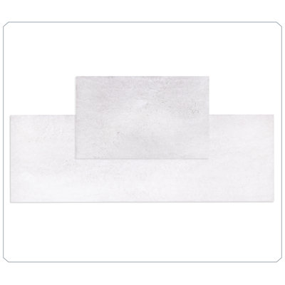 Ensemble de tapis pour salle de bain en microfibre de luxe 2 pièces, envers en caoutchouc antidérapant, tapis de salle de bain ultra-absorbant, lavable à la machine et grand tapis pour baignoire, lavabo et meuble-lavabo, blanc, à séchage rapide