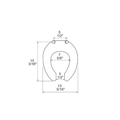 Siège de toilette rond de qualité commerciale pour le bol juvénile