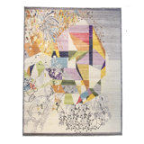 Graphic One-of-a-Kind 9' X 12' Area Rug